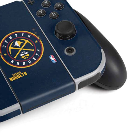 NBA Denver Nuggets Distressed Nintendo Switch OLED (2021) Skin