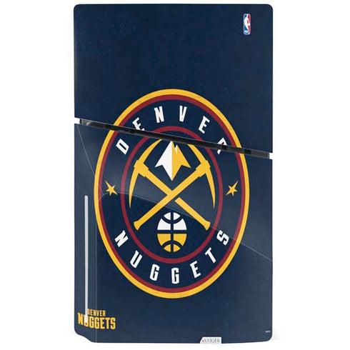 NBA Denver Nuggets Distressed PS5 Slim Disk Bundle Skin