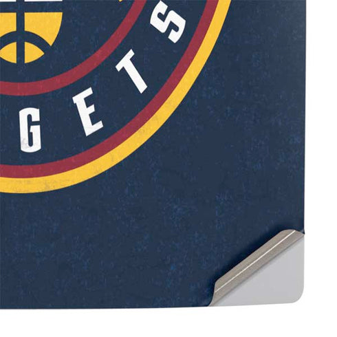 NBA Denver Nuggets Distressed PS5 Slim Disk Console Skin