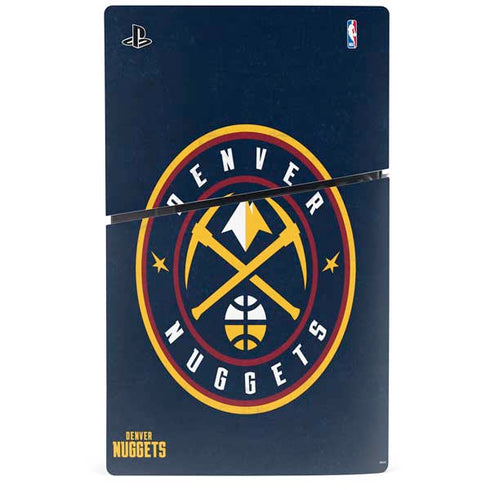 NBA Denver Nuggets Distressed PS5 Slim Digital Edition Console Skin
