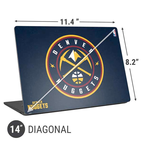 NBA Denver Nuggets Distressed Universal Laptop 14in (11.4 x 8.2in) Skin
