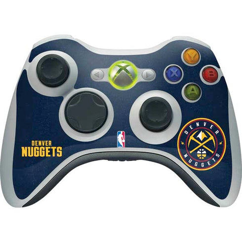 NBA Denver Nuggets Distressed Xbox 360 Wireless Controller Skin