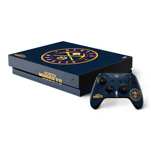 NBA Denver Nuggets Distressed Xbox One X Bundle Skin