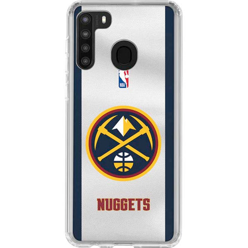 NBA Denver Nuggets Galaxy A21 Clear Case