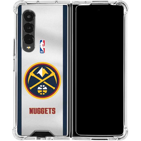 NBA Denver Nuggets Galaxy Z Fold4 5G Clear Case