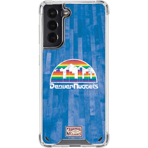 NBA Denver Nuggets Hardwood Classics Galaxy S21 5G Clear Case
