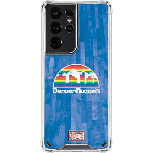 NBA Denver Nuggets Hardwood Classics Galaxy S21 Ultra 5G Clear Case