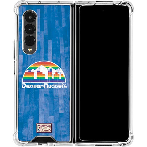 NBA Denver Nuggets Hardwood Classics Galaxy Z Fold4 5G Clear Case