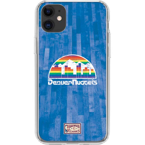 NBA Denver Nuggets Hardwood Classics iPhone 11 Clear Case