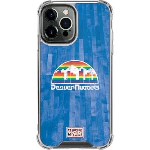 NBA Denver Nuggets Hardwood Classics iPhone 14 Pro Max Clear Case