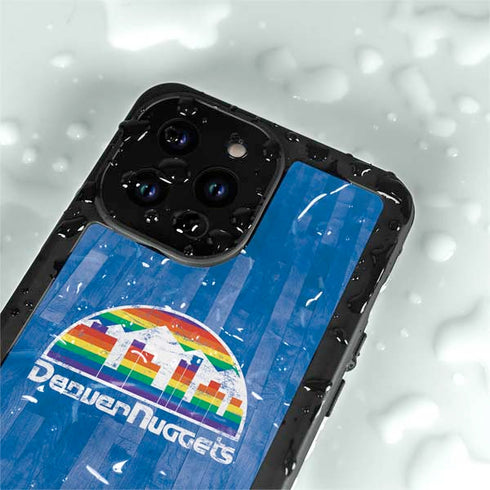 NBA Denver Nuggets Hardwood Classics iPhone 14 Pro Max Waterproof Case