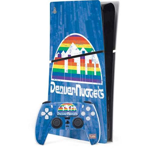 NBA Denver Nuggets Hardwood Classics PS5 Slim Digital Edition Console Skin