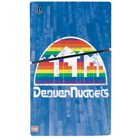 NBA Denver Nuggets Hardwood Classics PS5 Slim Digital Edition Console Skin