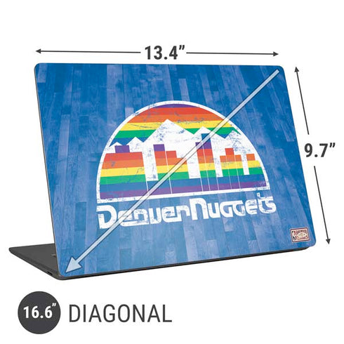 NBA Denver Nuggets Hardwood Classics Universal Laptop 16.6in (13.4 x 9.7in) Skin