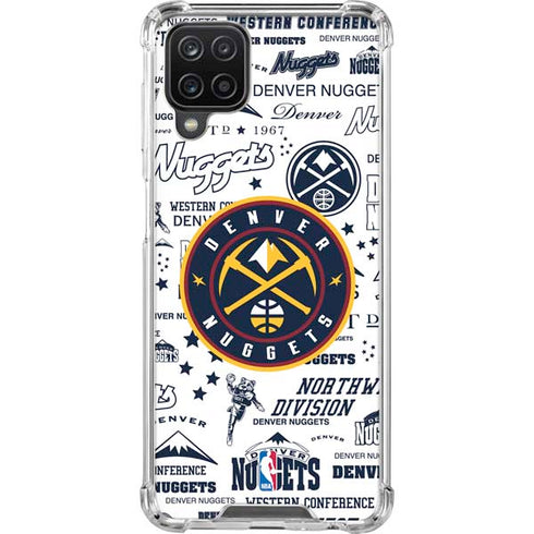 NBA Denver Nuggets Historic Blast Galaxy A12 Clear Case