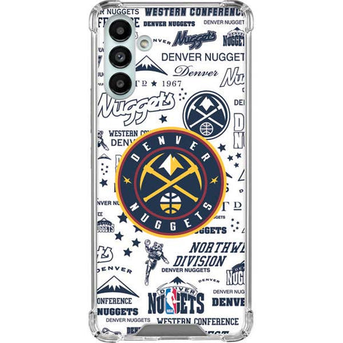 NBA Denver Nuggets Historic Blast Galaxy A13 5G Clear Case