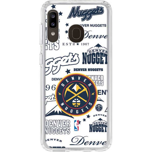 NBA Denver Nuggets Historic Blast Galaxy A20 Clear Case