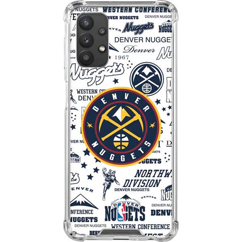 NBA Denver Nuggets Historic Blast Galaxy A32 5G Clear Case
