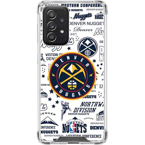 NBA Denver Nuggets Historic Blast Galaxy A52 5G Clear Case