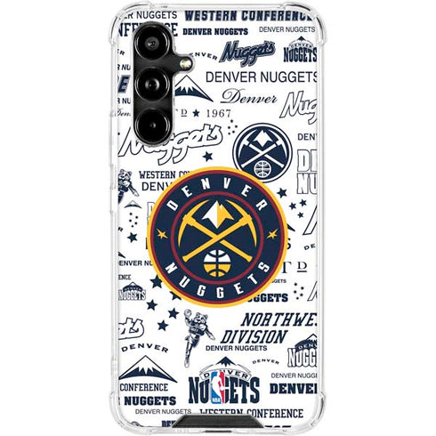 NBA Denver Nuggets Historic Blast Galaxy A54 5G Clear Case