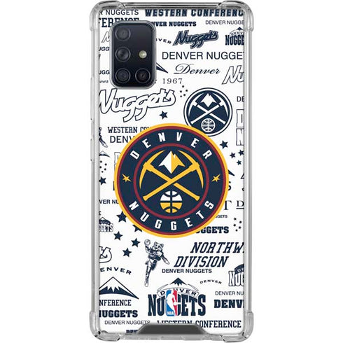 NBA Denver Nuggets Historic Blast Galaxy A71 5G Clear Case