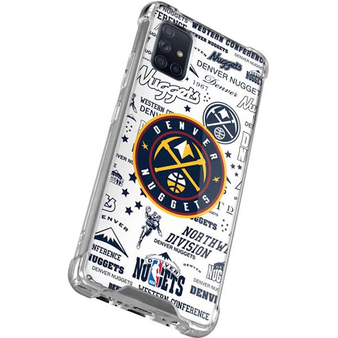 NBA Denver Nuggets Historic Blast Galaxy A71 5G Clear Case