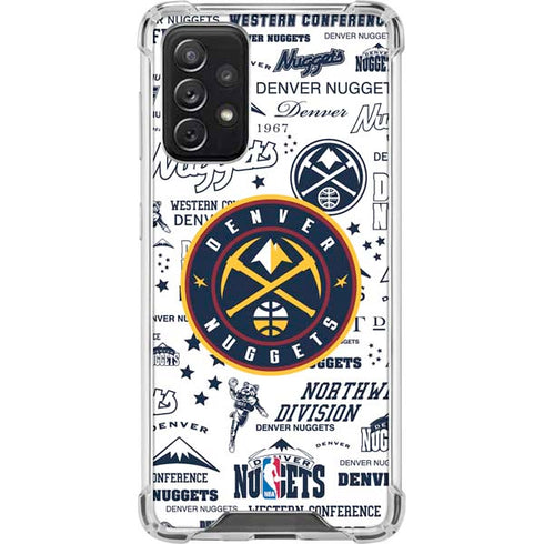 NBA Denver Nuggets Historic Blast Galaxy A72 5G Clear Case