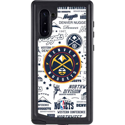 NBA Denver Nuggets Historic Blast Galaxy Note 10 Waterproof Case