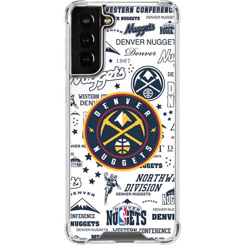 NBA Denver Nuggets Historic Blast Galaxy S21 FE Clear Case