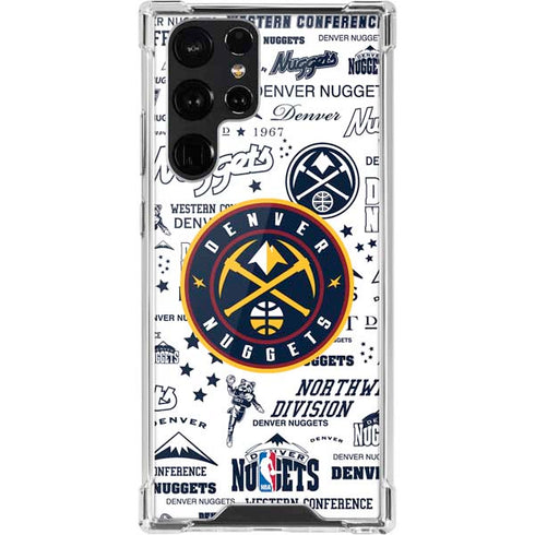 NBA Denver Nuggets Historic Blast Galaxy S22 Ultra Clear Case
