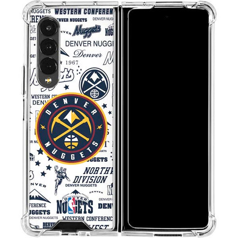 NBA Denver Nuggets Historic Blast Galaxy Z Fold4 5G Clear Case