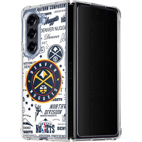 NBA Denver Nuggets Historic Blast Galaxy Z Fold5 5G Clear Case