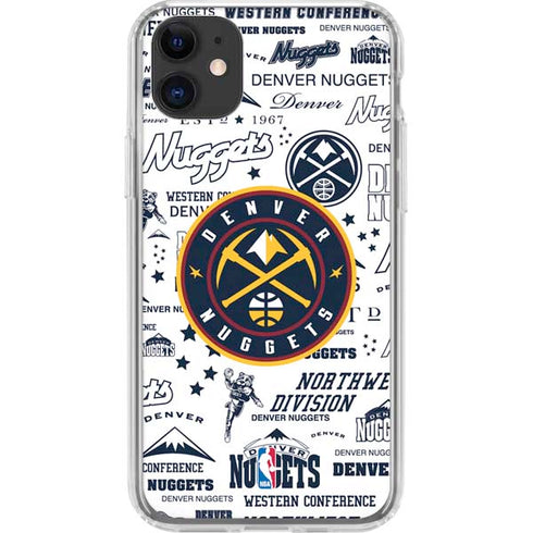 NBA Denver Nuggets Historic Blast iPhone 11 Clear Case