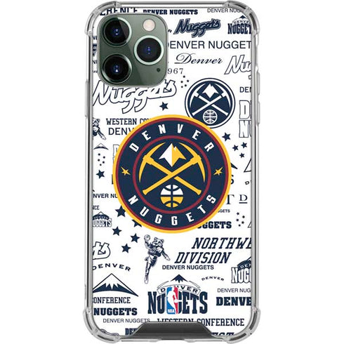 NBA Denver Nuggets Historic Blast iPhone 11 Pro Max Clear Case
