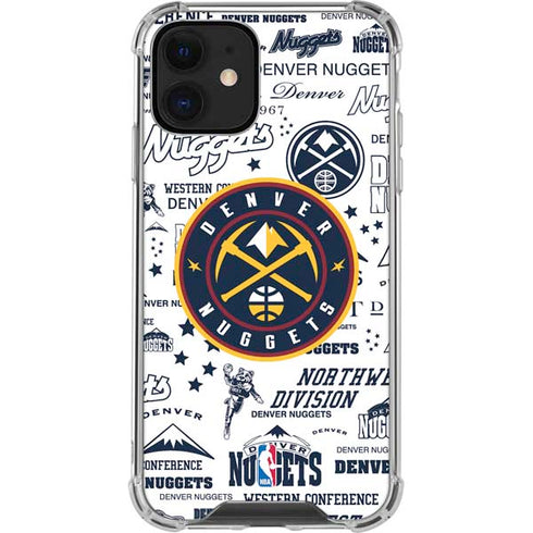 NBA Denver Nuggets Historic Blast iPhone 12 Mini Clear Case