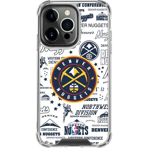 NBA Denver Nuggets Historic Blast iPhone 13 Pro Clear Case