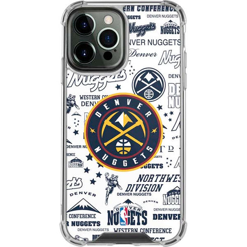 NBA Denver Nuggets Historic Blast iPhone 13 Pro Max Clear Case