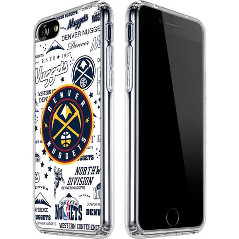 NBA Denver Nuggets Historic Blast iPhone SE (2nd & 3rd Gen) Clear Case