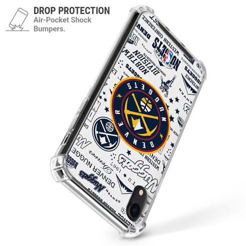 NBA Denver Nuggets Historic Blast iPhone XR Clear Case