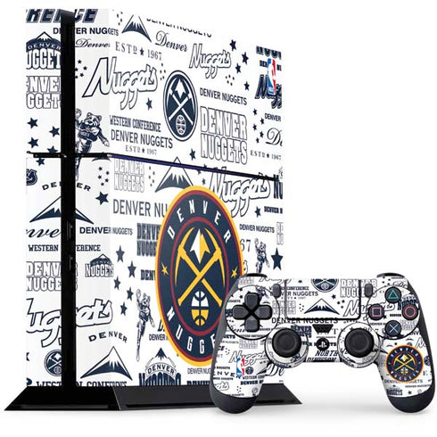 NBA Denver Nuggets Historic Blast PS4 Console and Controller Bundle Skin
