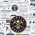 NBA Denver Nuggets Historic Blast PS4 Console Skin