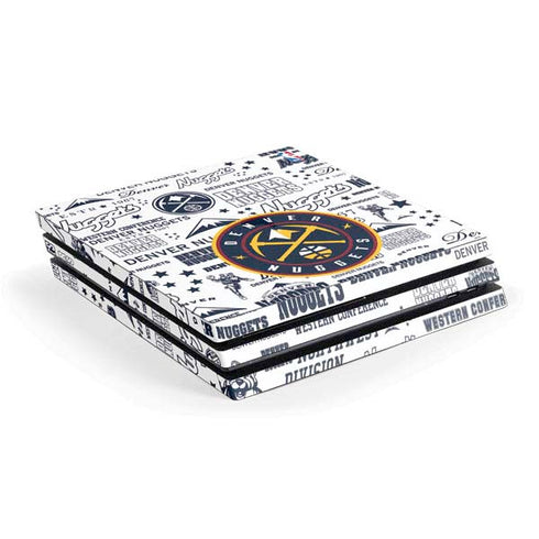 NBA Denver Nuggets Historic Blast PS4 Pro Console Skin