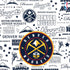NBA Denver Nuggets Historic Blast PS4 Slim Skin