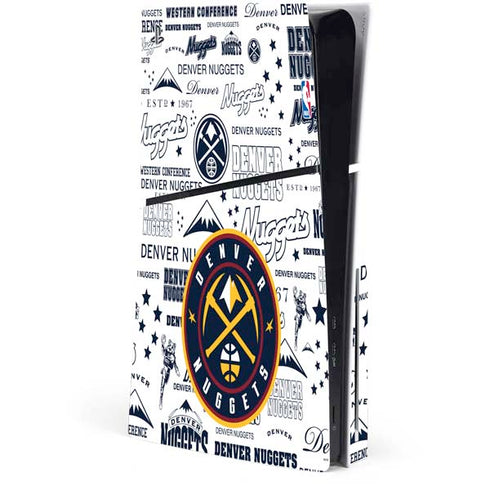 NBA Denver Nuggets Historic Blast PS5 Slim Disk Console Skin