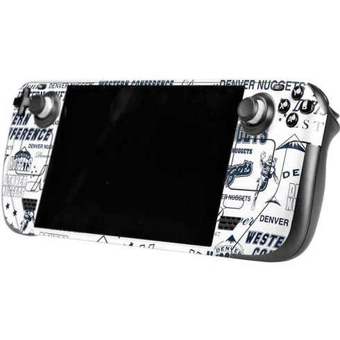 NBA Denver Nuggets Historic Blast Steam Deck Handheld Gaming Computer Skin