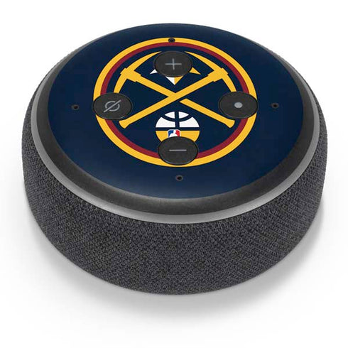 NBA Denver Nuggets Large Logo Amazon Echo Dot Skin