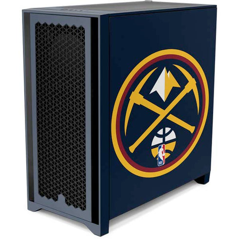 NBA Denver Nuggets Large Logo Corsair 4000D Tempered Glass Mid-Tower ATX Case Skin