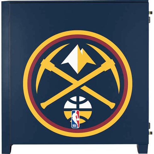 NBA Denver Nuggets Large Logo Corsair 4000D Tempered Glass Mid-Tower ATX Case Skin