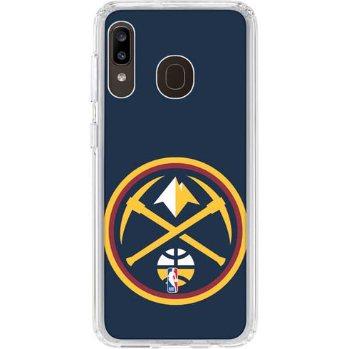 NBA Denver Nuggets Large Logo Galaxy A20 Clear Case