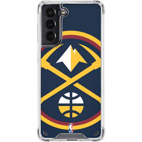 NBA Denver Nuggets Large Logo Galaxy S21 5G Clear Case